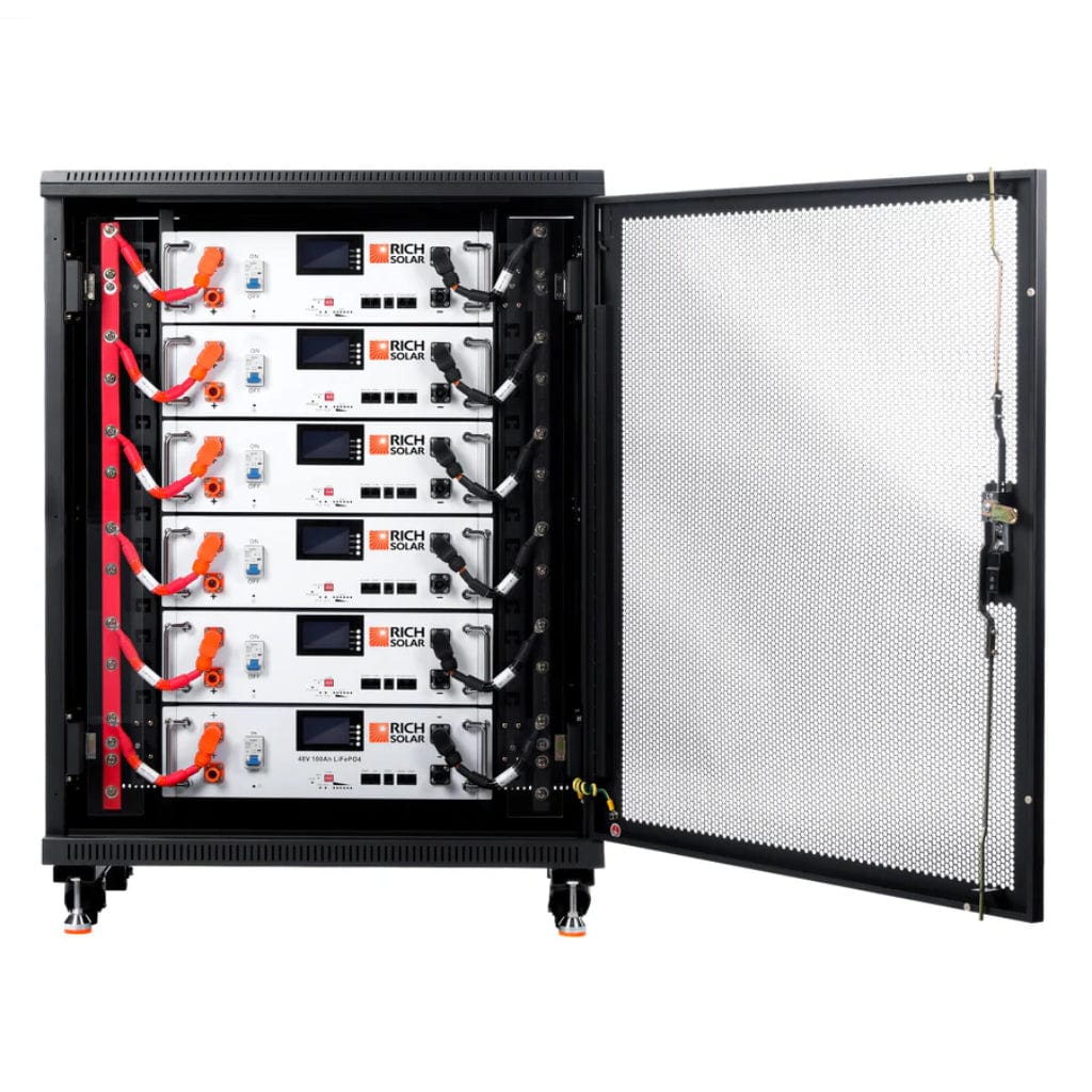 RS-B48100SR Rich Solar Alpha 5 48V 4800Wh 100Ah LiFePO4 Server Rack Battery | IP65 Rated | 7000 Cycles | Lightweight | Solar Battery