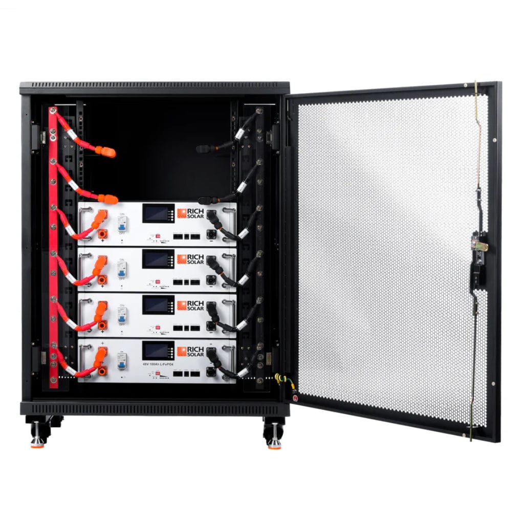 RS-B48100SR Rich Solar Alpha 5 48V 4800Wh 100Ah LiFePO4 Server Rack Battery | IP65 Rated | 7000 Cycles | Lightweight | Solar Battery