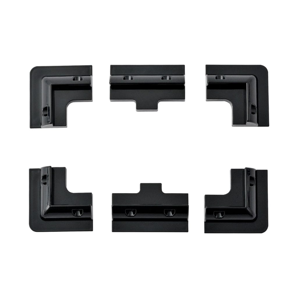 RS-CB6B Rich Solar Corner Bracket Mount Set of 6 | UV Resistant | ABS Plastic Material