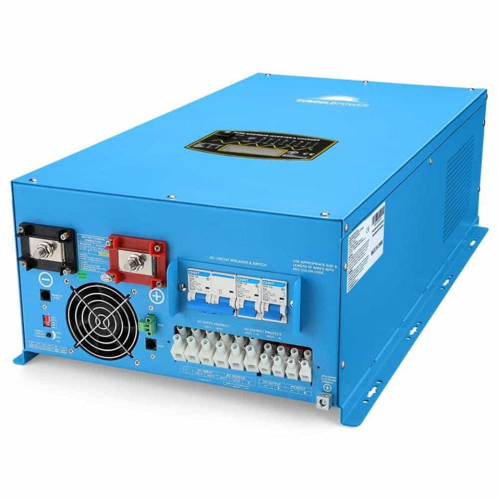 LFPV12K48V240VSP SunGoldPower 12000W 48V Split Phase Inverter Charger | Pure Sine Wave | Off-Grid | Home Backup Inverter
