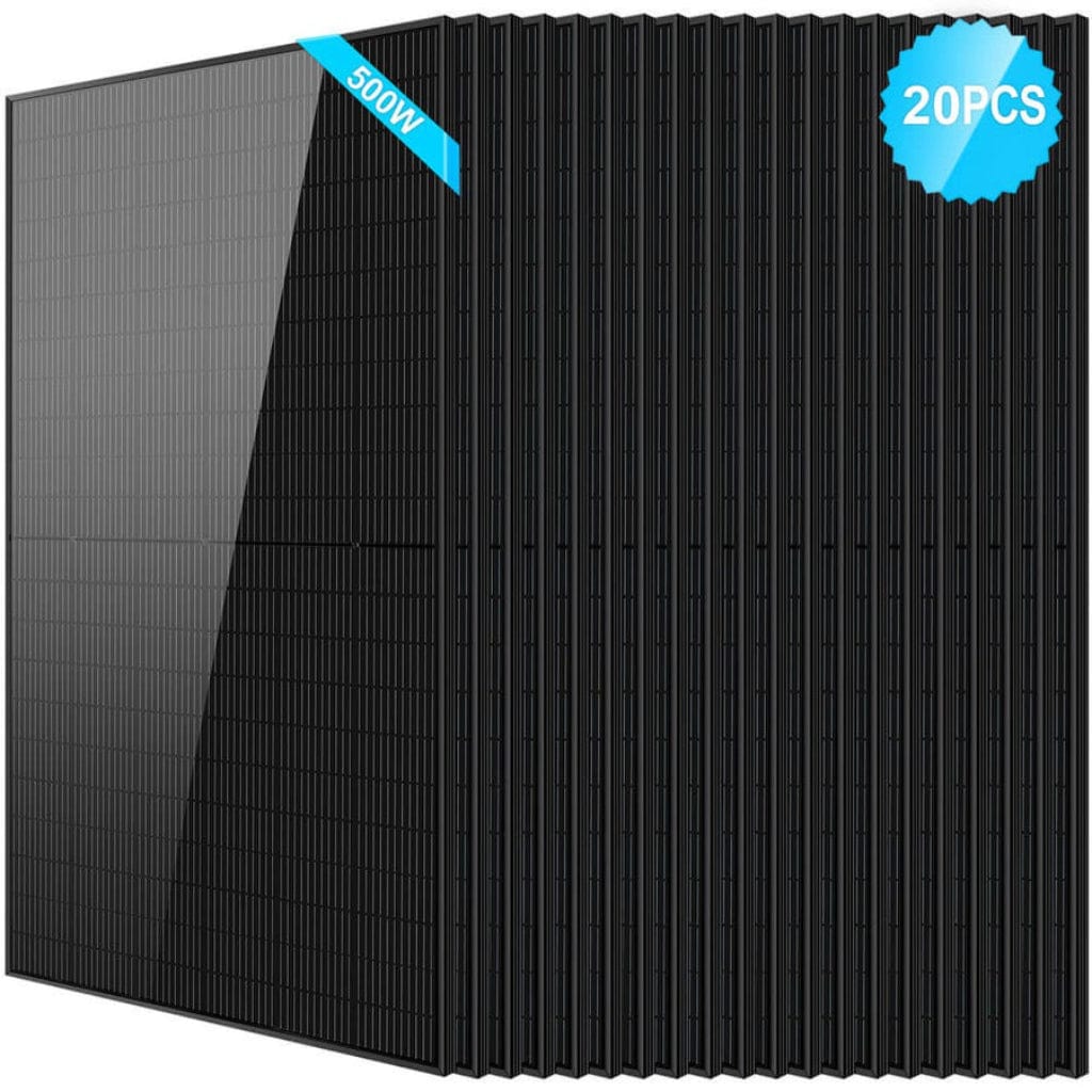 SunGoldPower 500W Mono Black PERC Solar Panel | CE & TUV Certified | IP68 Rated