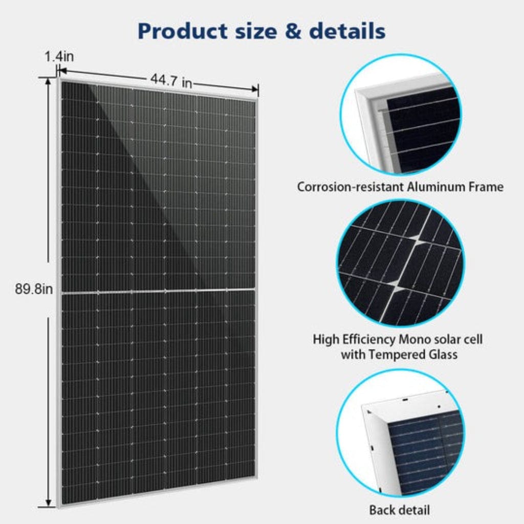 SG-560WBG SunGoldPower 560W Bifacial PERC Solar Panel | Full Pallet | 32 Panels | IP68 Rated