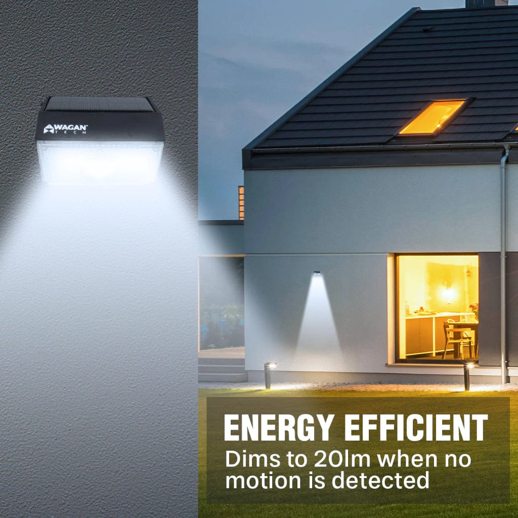 8570 Wagan Tech 1000 Lumen Solar Wall Light | IP65 Rated | Monocrystalline Solar Panel