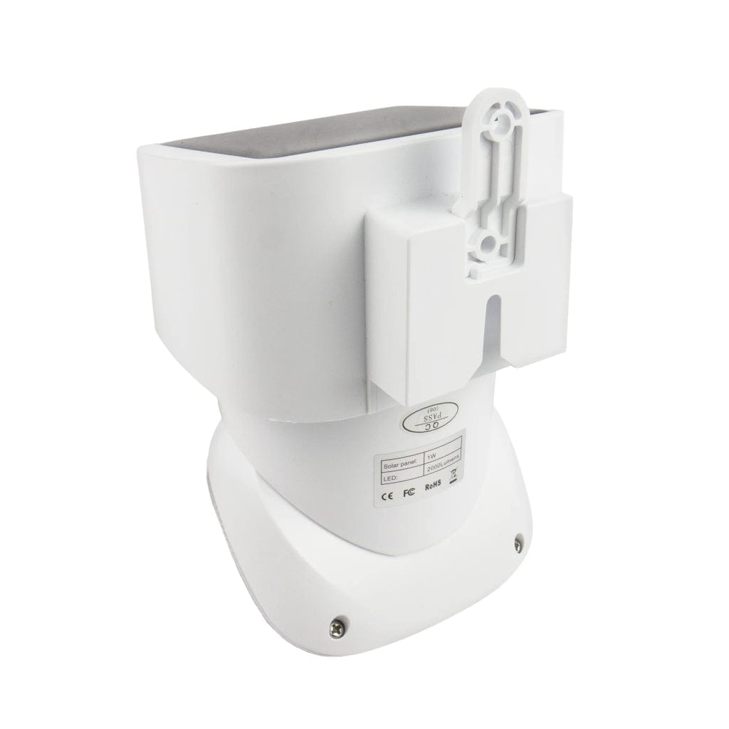 8569 Wagan Tech 2000 Lumen Solar Wall Light (White) | IP65 Rated | CE, RoHS, FCC Certified