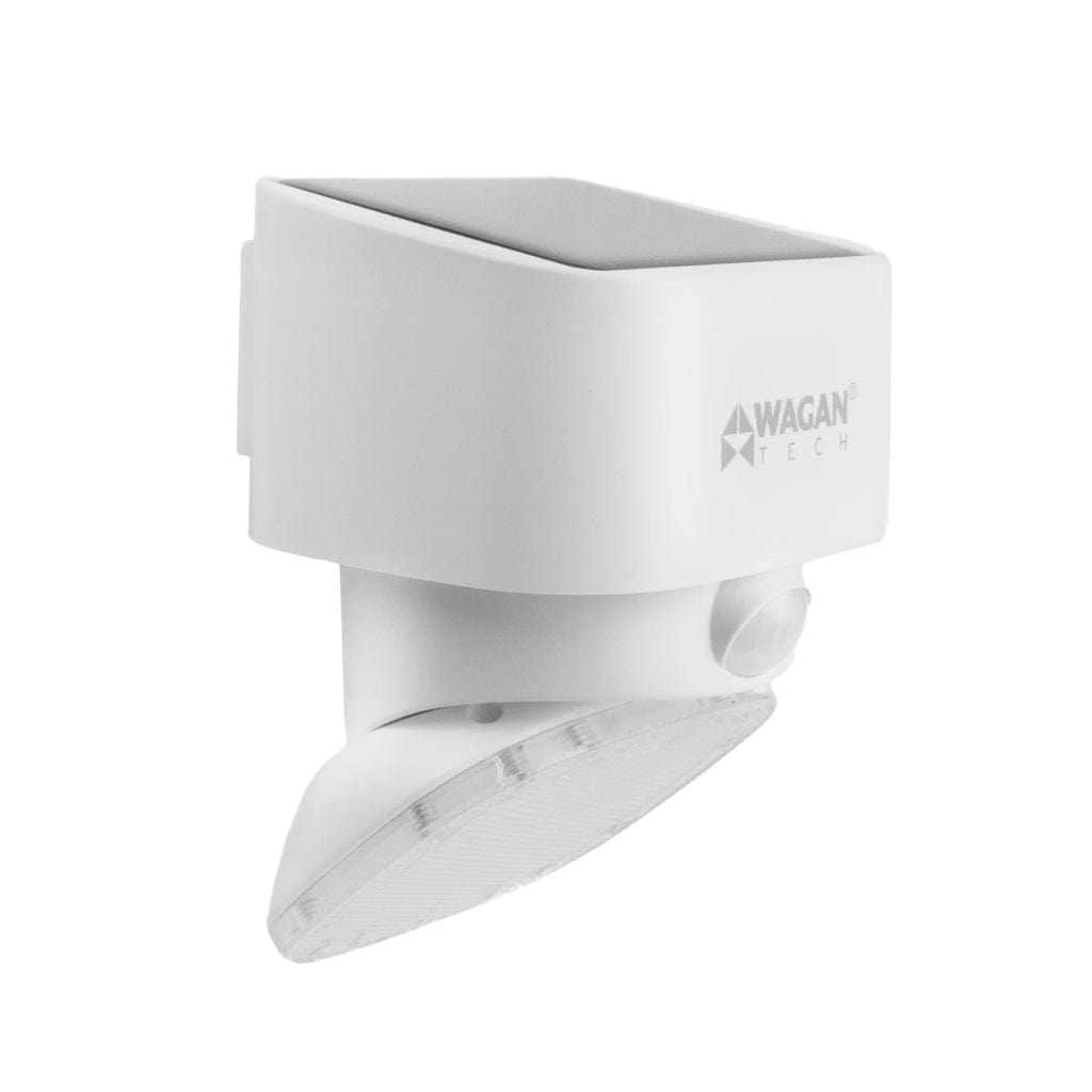 8569 Wagan Tech 2000 Lumen Solar Wall Light (White) | IP65 Rated | CE, RoHS, FCC Certified