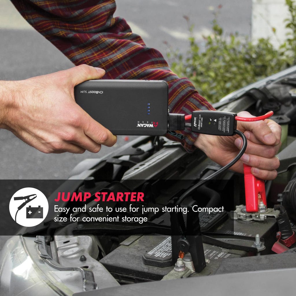 7504 Wagan Tech iOnBoost Slim Power Bank with Jump Starter | 5400mAh | CE & FCC Certified