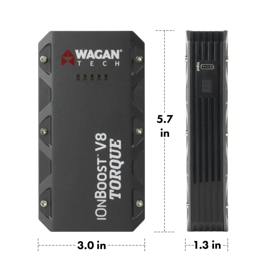 7505 Wagan Tech iOnBoost V8 Torque Power Bank with Jump Starter | 31Wh | CE, RoHS, FCC Certified