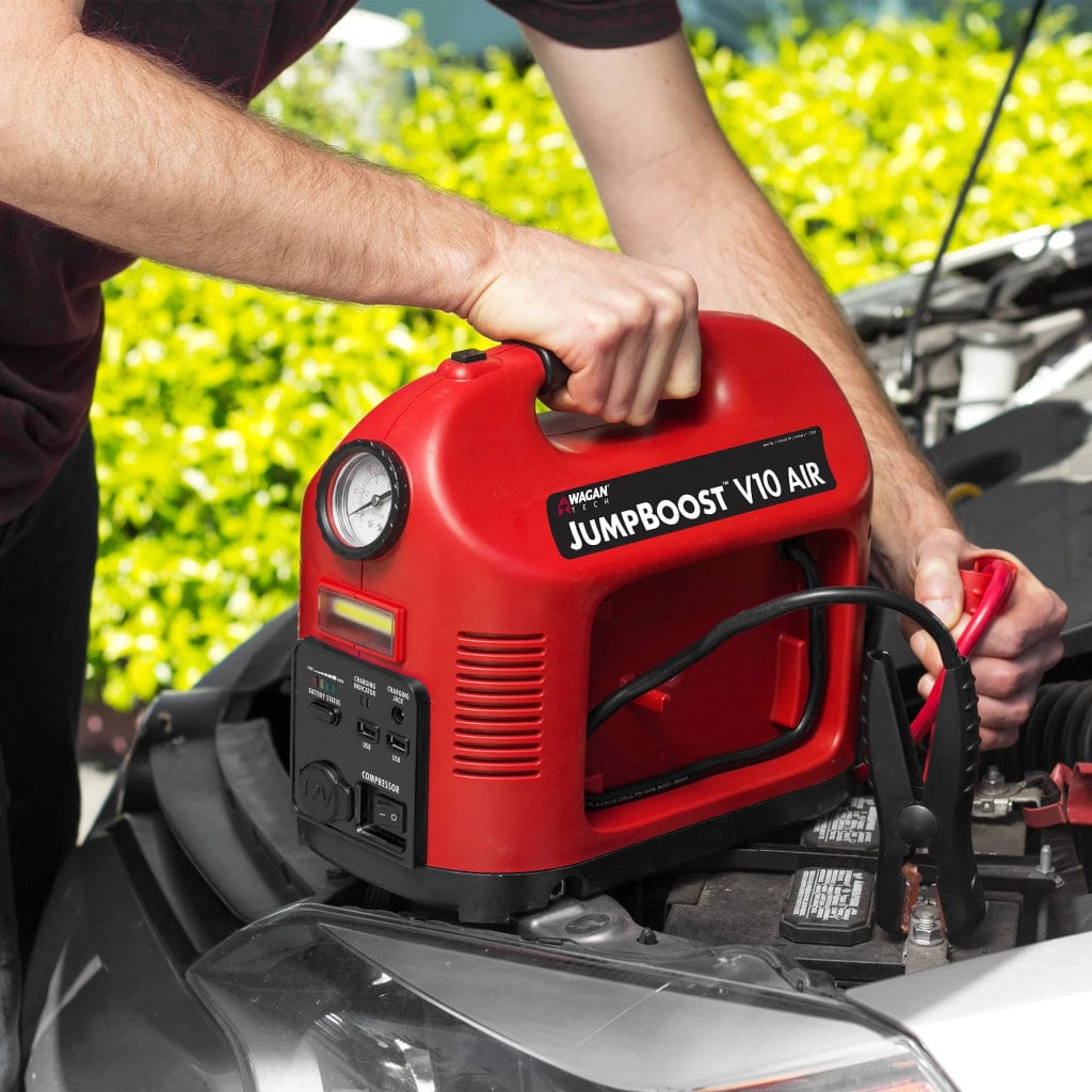 7556 Wagan Tech JumpBoost V10 Air Power Station with Jump Starter & Inflator | 12V | Outdoor Power Supply