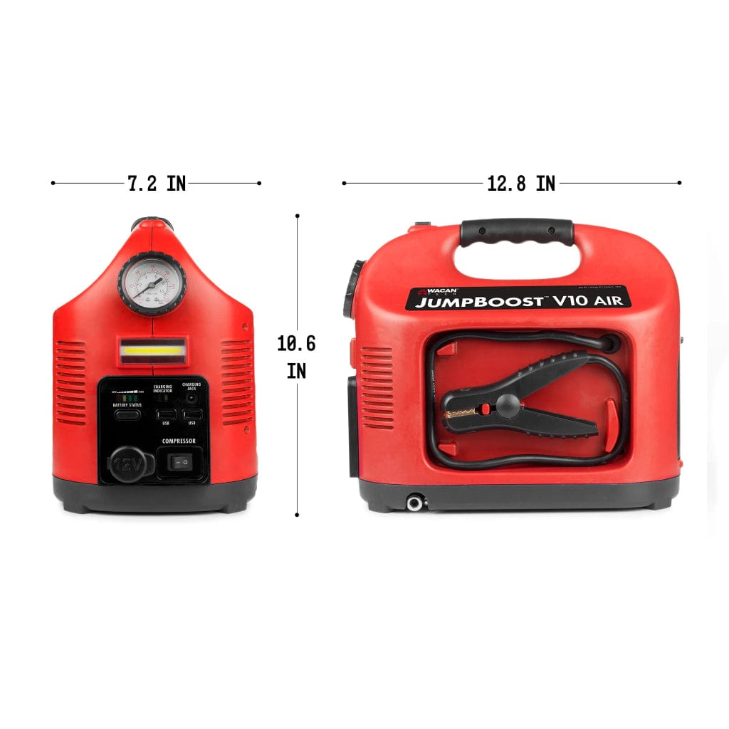 7556 Wagan Tech JumpBoost V10 Air Power Station with Jump Starter & Inflator | 12V | Outdoor Power Supply