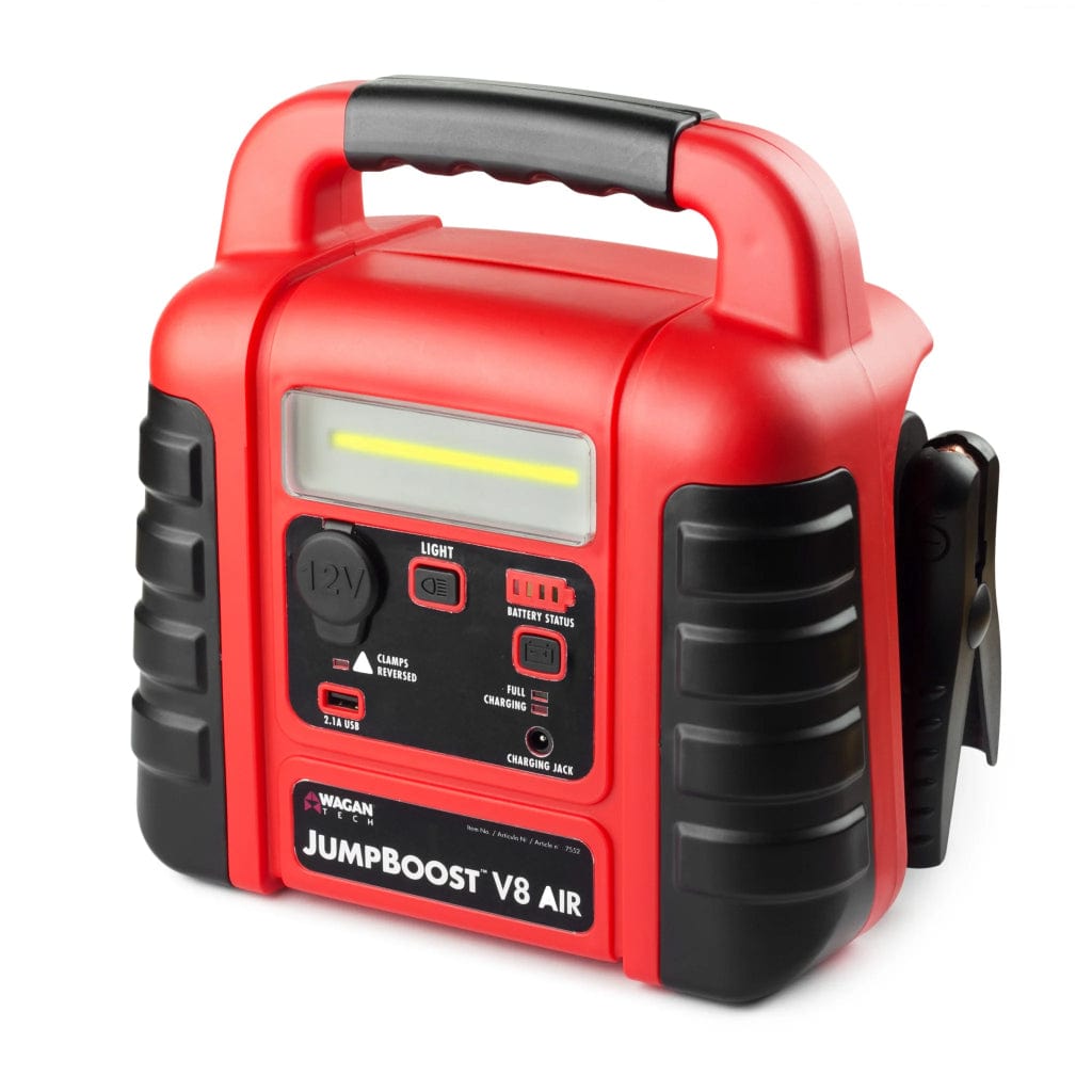 7552 Wagan Tech JumpBoost V8 Air Power Station with Jump Starter & Inflator | 12V | Outdoor Power Supply