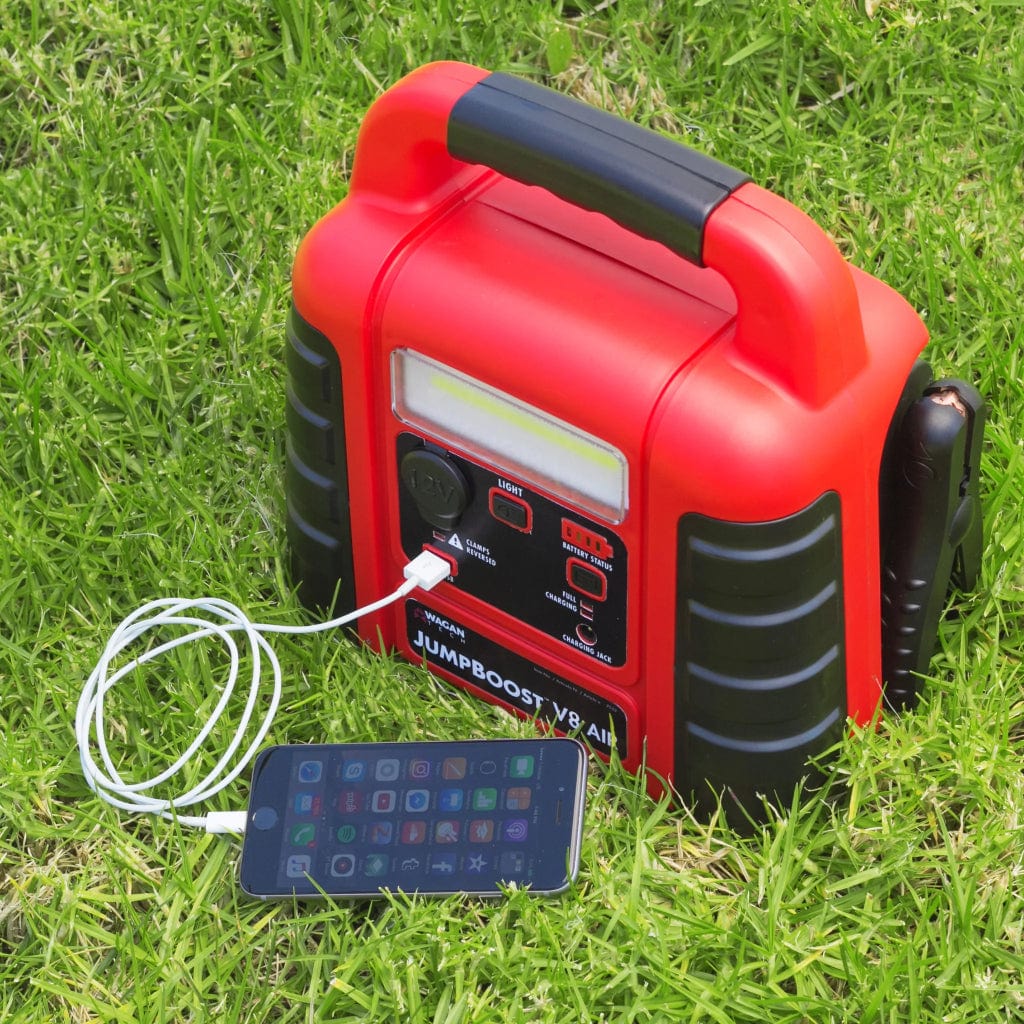 7552 Wagan Tech JumpBoost V8 Air Power Station with Jump Starter & Inflator | 12V | Outdoor Power Supply