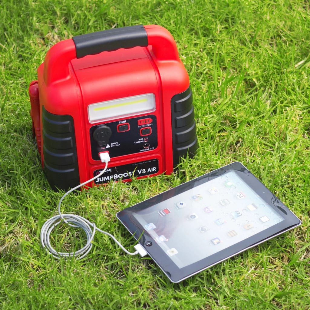 7552 Wagan Tech JumpBoost V8 Air Power Station with Jump Starter & Inflator | 12V | Outdoor Power Supply