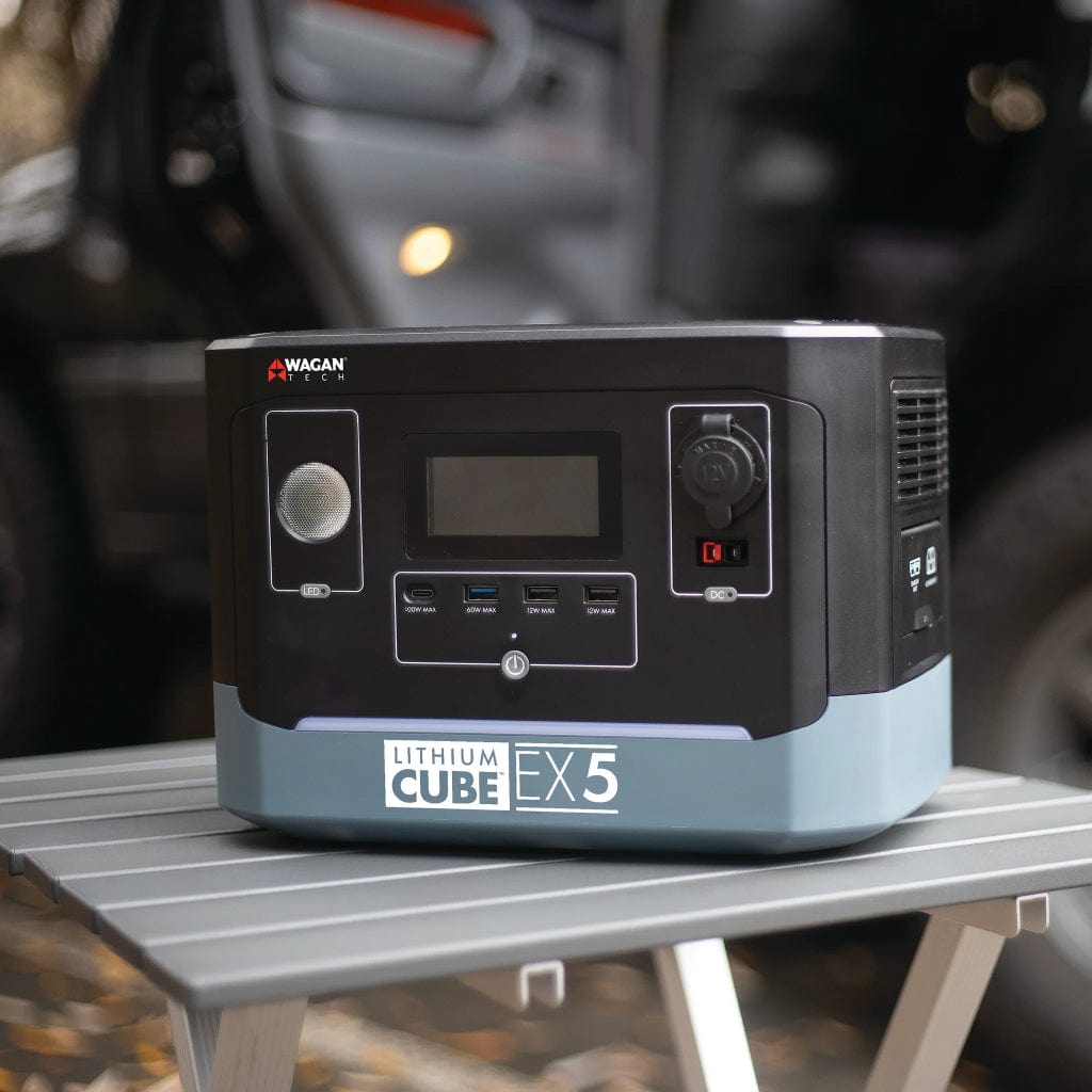 8835 Wagan Tech Lithium Cube EX5 Power Station | 504Wh | 500W | Solar Generator