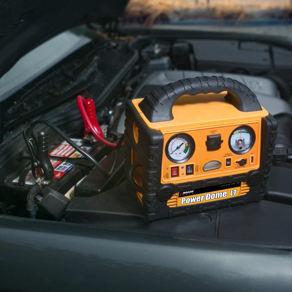 2464 Wagan Tech Power Dome LT Portable Power Station with Jump Starter & Inflator | 200 Watts | 110 Volts