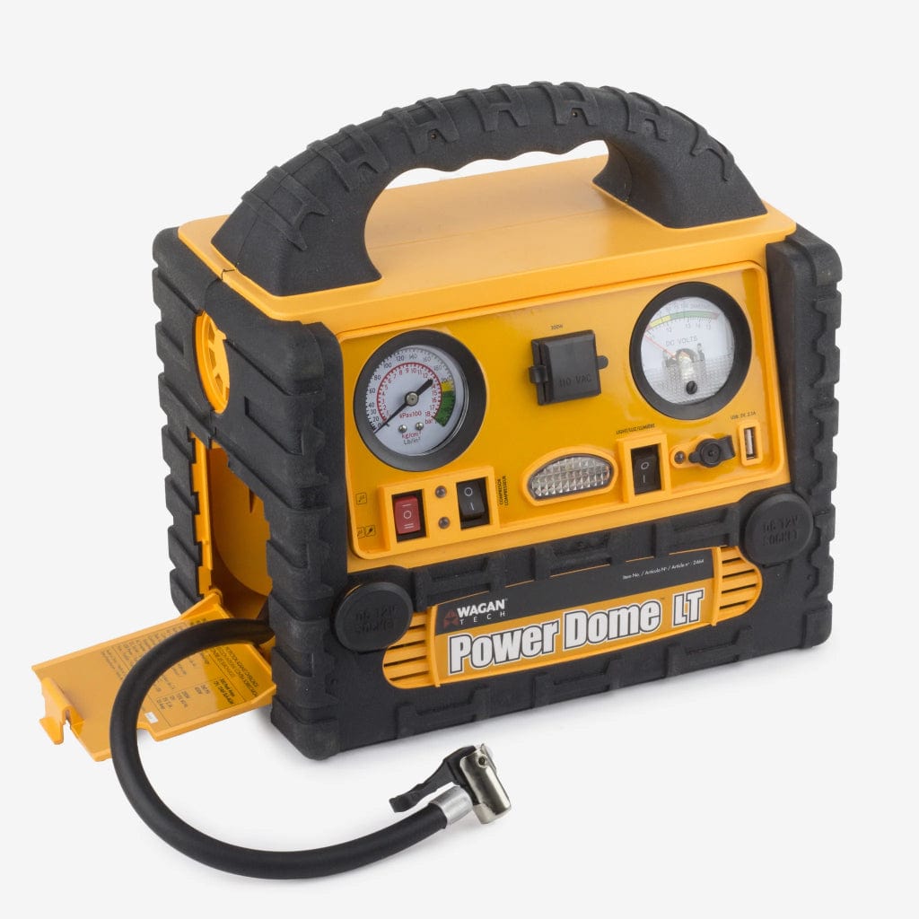 2464 Wagan Tech Power Dome LT Portable Power Station with Jump Starter & Inflator | 200 Watts | 110 Volts