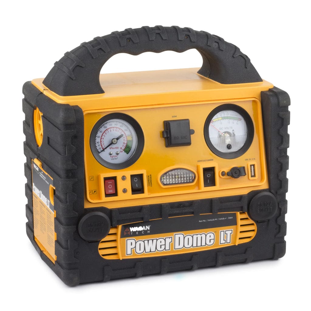 2464 Wagan Tech Power Dome LT Portable Power Station with Jump Starter & Inflator | 200 Watts | 110 Volts