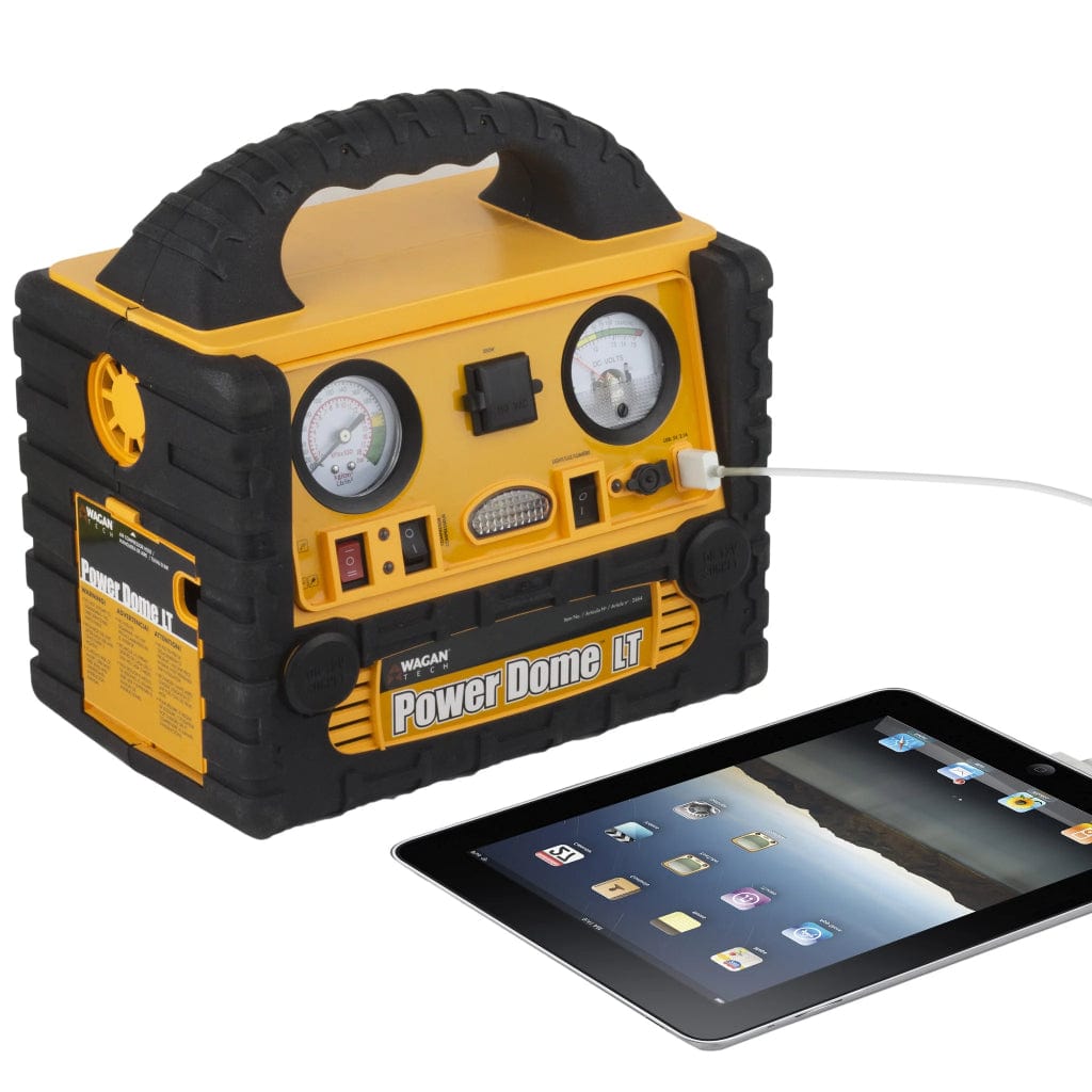 2464 Wagan Tech Power Dome LT Portable Power Station with Jump Starter & Inflator | 200 Watts | 110 Volts