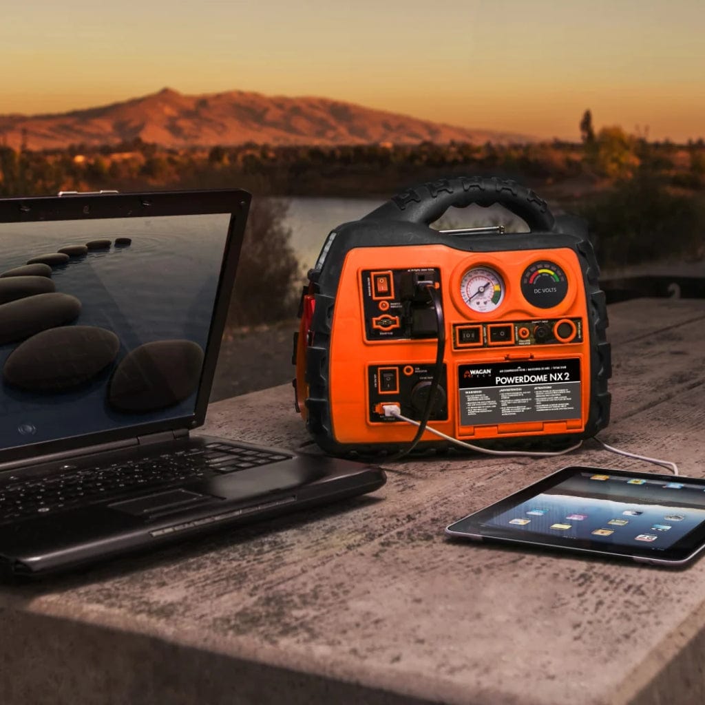 2485-9 Wagan Tech Power Dome NX2 Portable Power Station with Inflator and Jump Starter | 200 Watts | 110 Volts