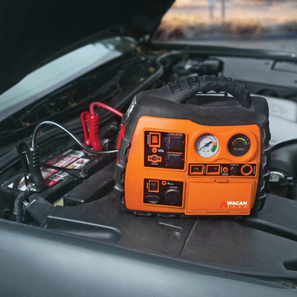2485-9 Wagan Tech Power Dome NX2 Portable Power Station with Inflator and Jump Starter | 200 Watts | 110 Volts