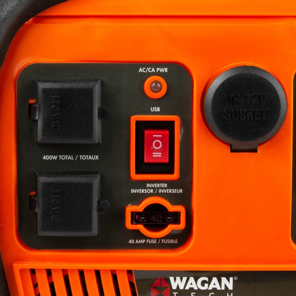 7561 Wagan Tech Power Dome PLEX Portable Power Station with Jump Starter & Inflator | 14Ah | 115 Volts | SLA Battery