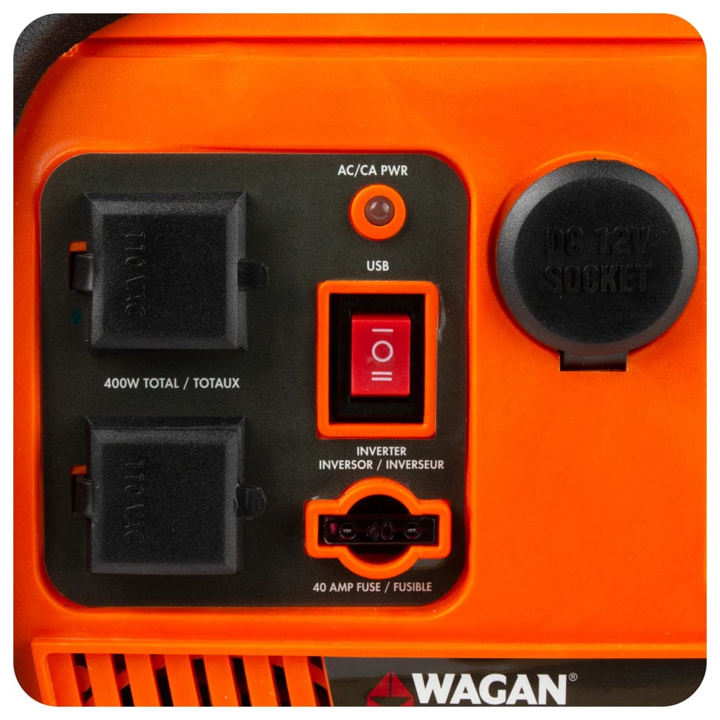 7561 Wagan Tech Power Dome PLEX Portable Power Station with Jump Starter & Inflator | 14Ah | 115 Volts | SLA Battery