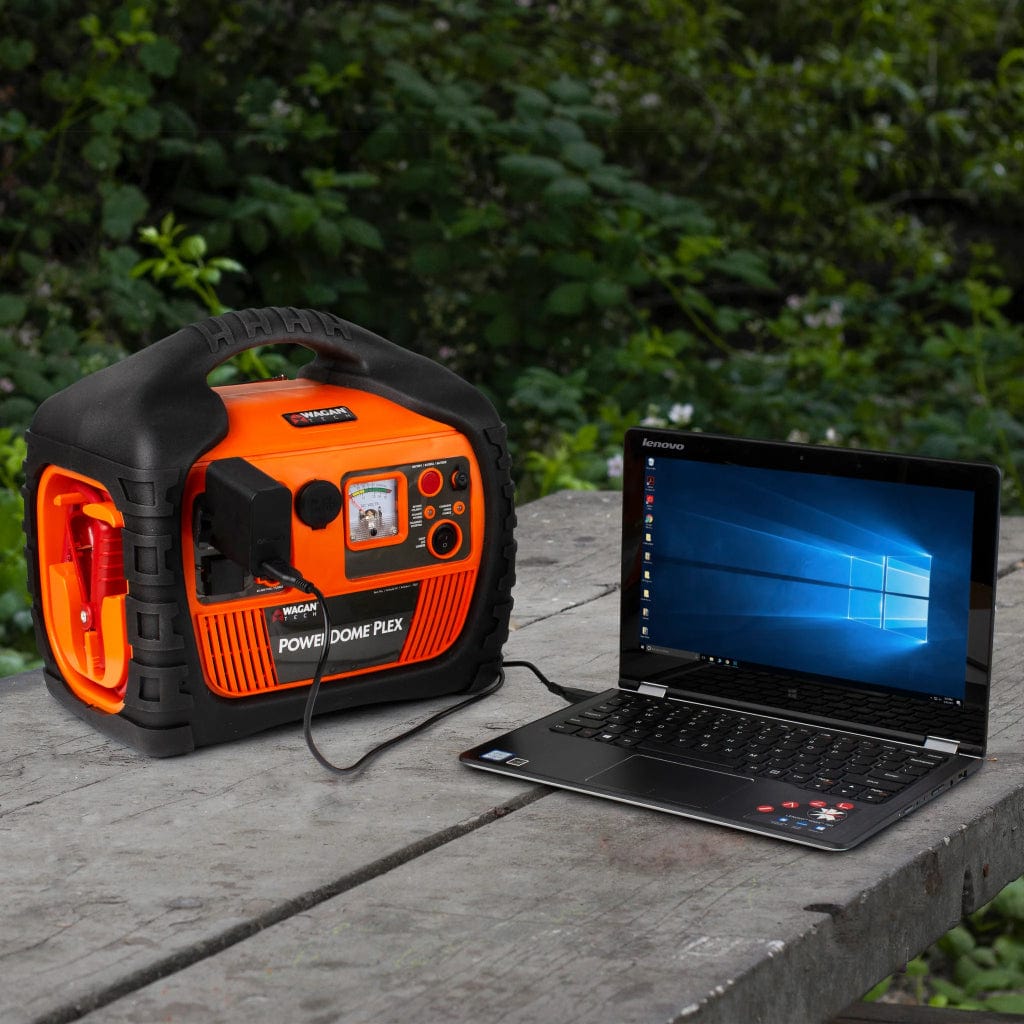 7561 Wagan Tech Power Dome PLEX Portable Power Station with Jump Starter & Inflator | 14Ah | 115 Volts | SLA Battery