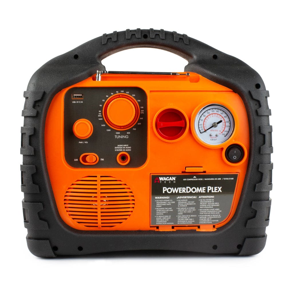 7561 Wagan Tech Power Dome PLEX Portable Power Station with Jump Starter & Inflator | 14Ah | 115 Volts | SLA Battery