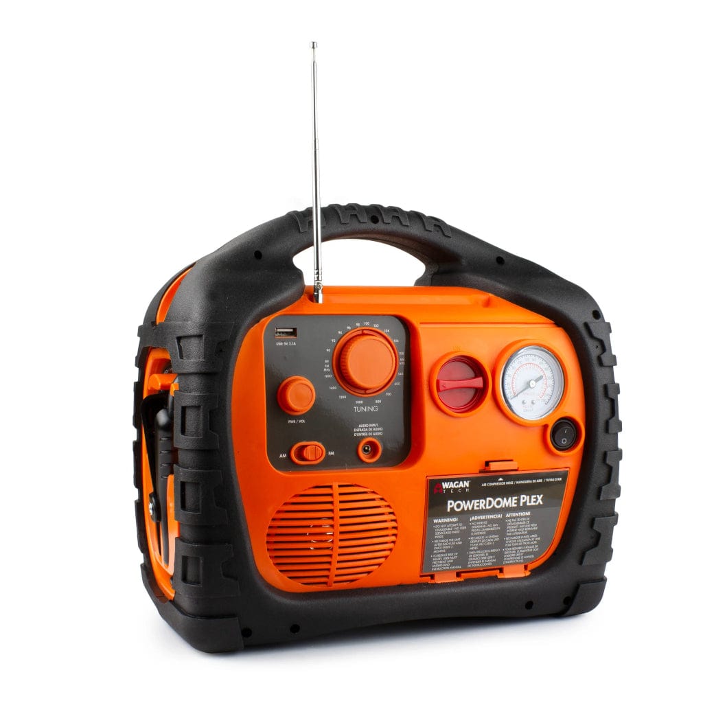 7561 Wagan Tech Power Dome PLEX Portable Power Station with Jump Starter & Inflator | 14Ah | 115 Volts | SLA Battery