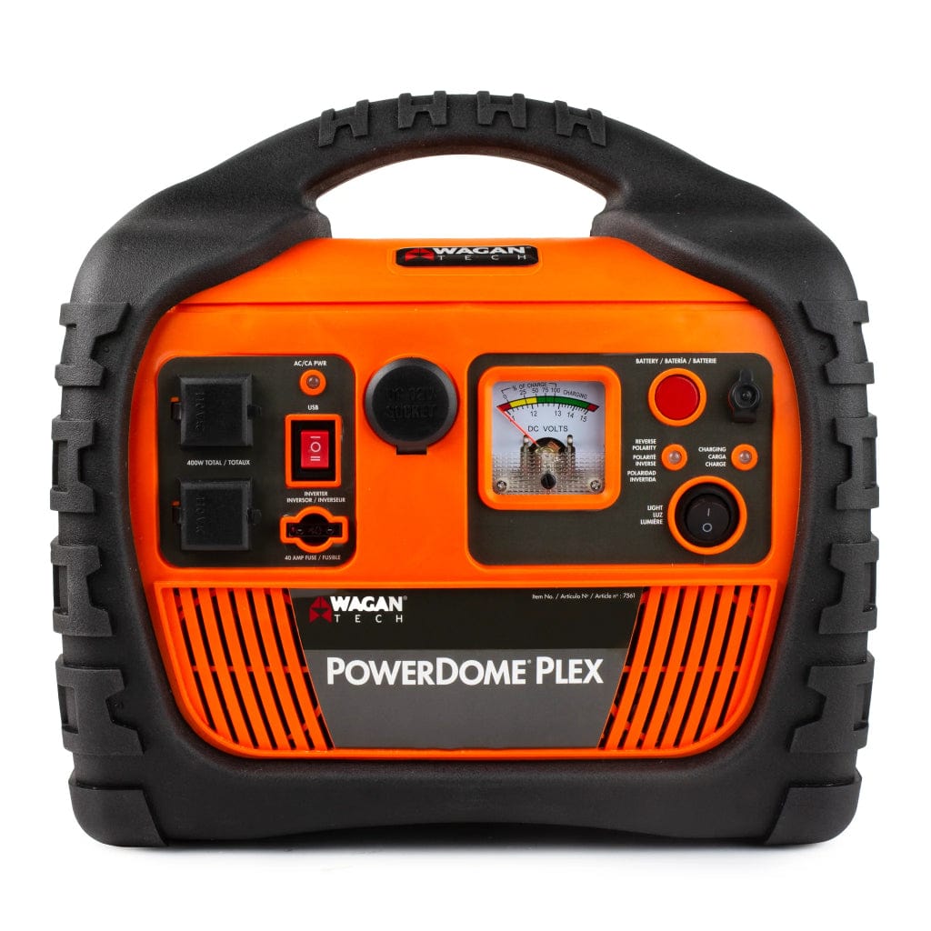 7561 Wagan Tech Power Dome PLEX Portable Power Station with Jump Starter & Inflator | 14Ah | 115 Volts | SLA Battery