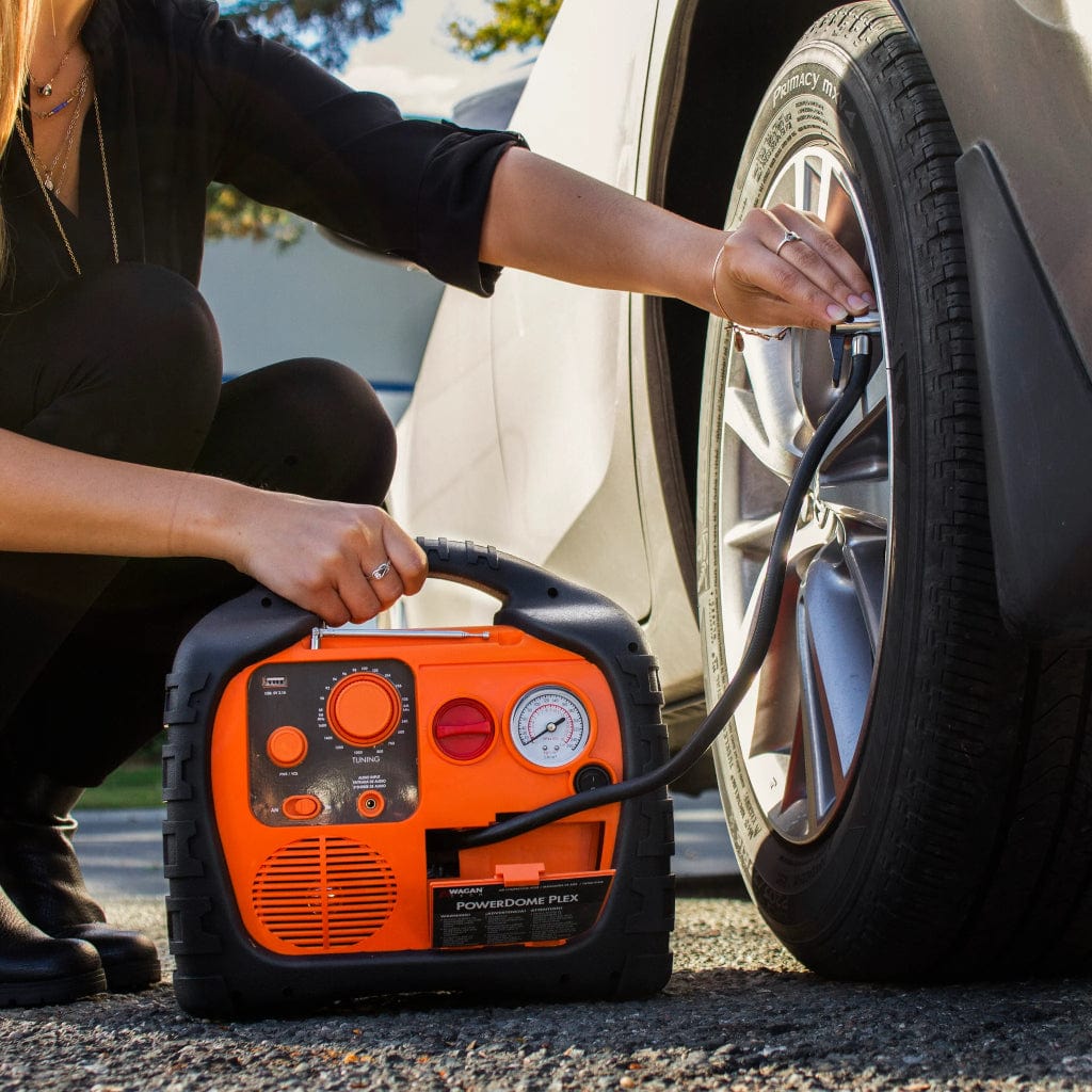 7561 Wagan Tech Power Dome PLEX Portable Power Station with Jump Starter & Inflator | 14Ah | 115 Volts | SLA Battery