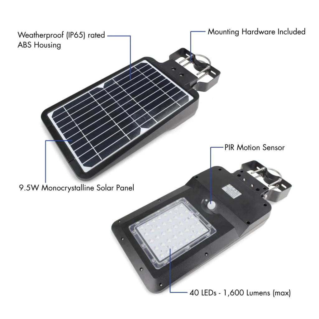 8586 Wagan Tech Solar + LED Flood Light 1600 | IP65 Rated | CE Certified | RoHS Compliant
