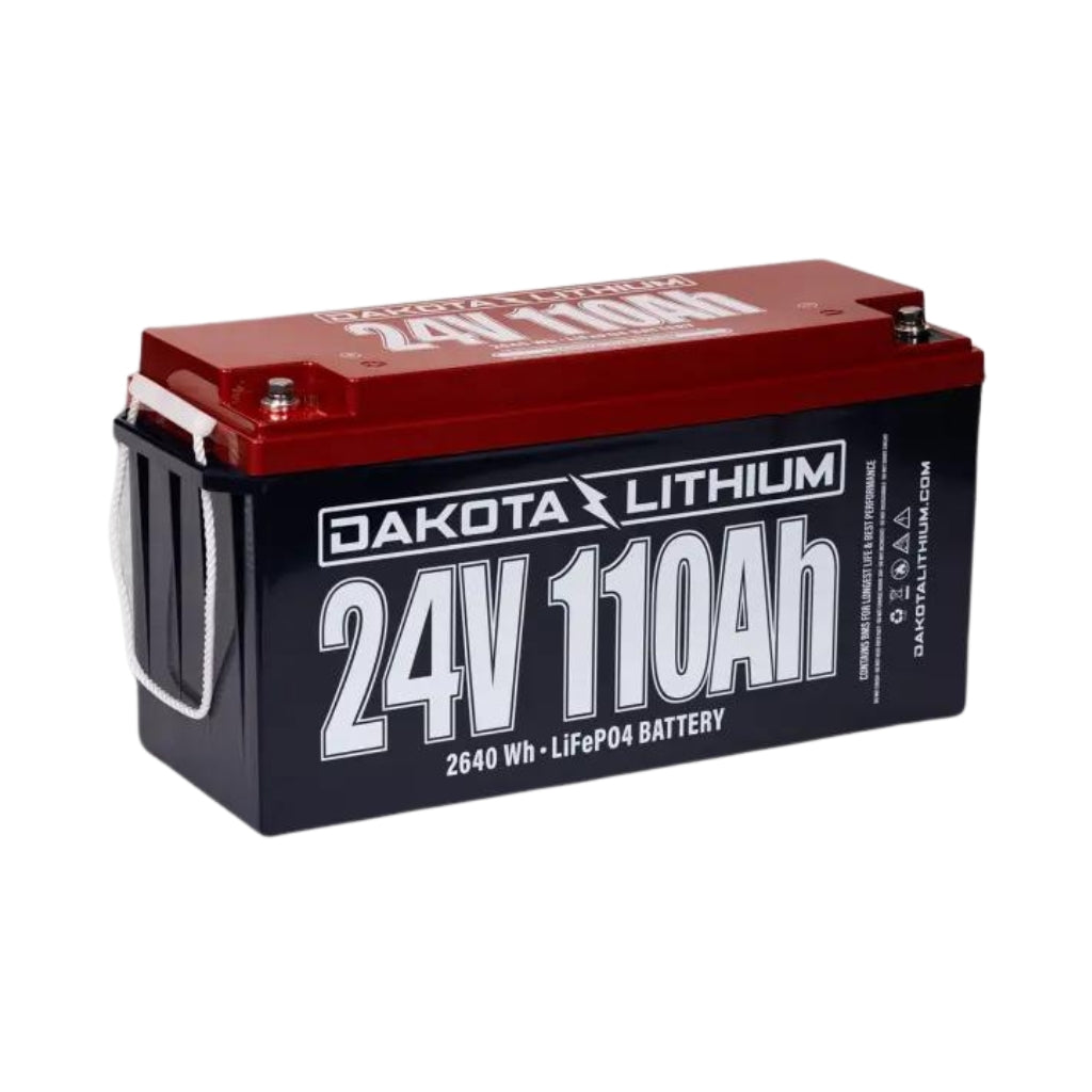 Dakota Lithium 24V 110Ah LiFePO4 Battery | 5,000 Cycles | 2,816 Wh | Deep Cycle Battery