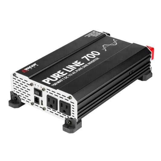 Wagan Tech Pure Line 700W Pure Sine Wave Inverter | ETL Certified | RoHS Compliant | CE Approved
