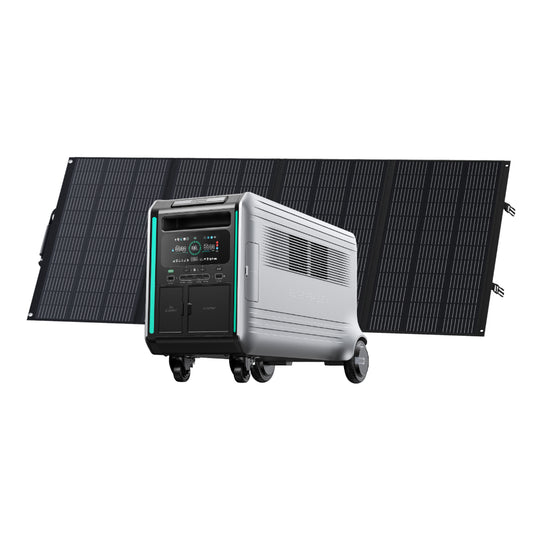 Zendure SuperBase V4600 + 1 Portable & Foldable Solar Panel Bundle | 3600W | 4.608kWh | 400W Solar Panel