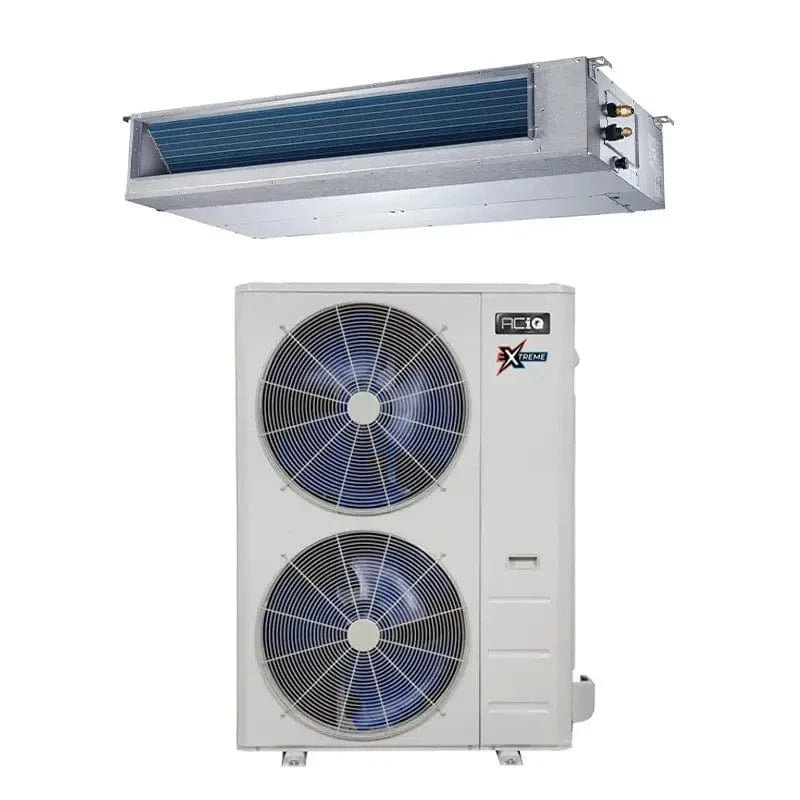 ACIQ-48CD-HH-MC / ACiQ-48ZPL-HP230C ACiQ 48k BTU Platinum Single Zone Extreme Heat Concealed Duct Mini Split System R454B | 16.7 SEER2