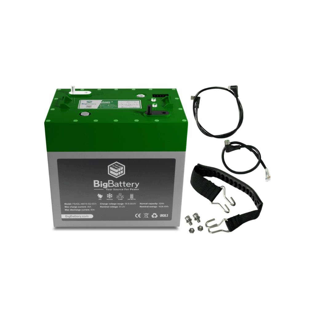 KIT0980 Big Battery 48V 4x Eagle 2 LiFePO4 Battery Kit | 128Ah | 6.52kWh | IP67 Rating