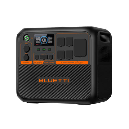 P-AC200PL-US-GY-BL-010 Bluetti AC200P L LiFePO4 Portable Power Station | 2400W | 2304Wh | 3000 Cycle | MPPT Controller