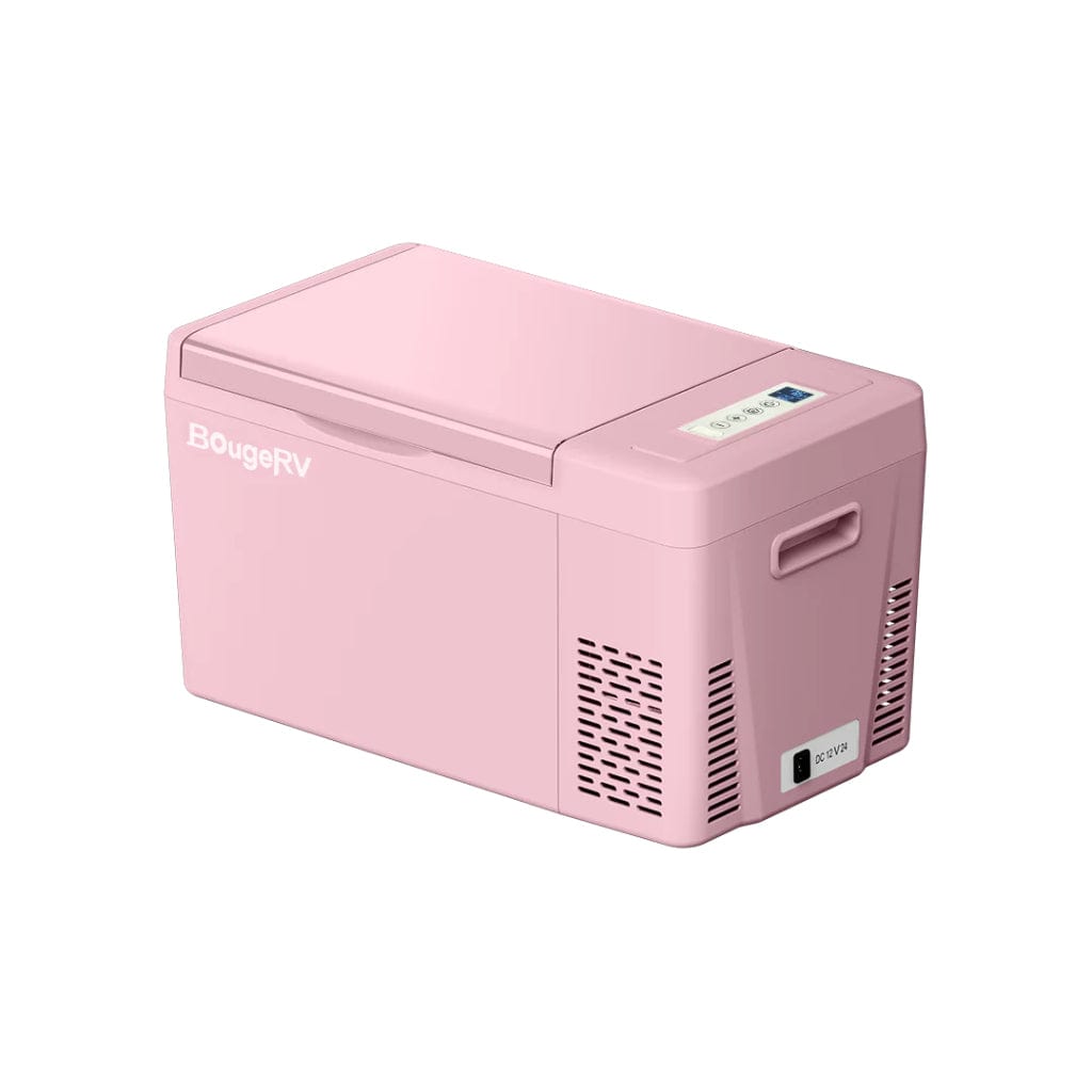 E0401-02213 BougeRV 12V 23 Quart Pink Mini Fridge | Fast Cooling | Portable Fridge