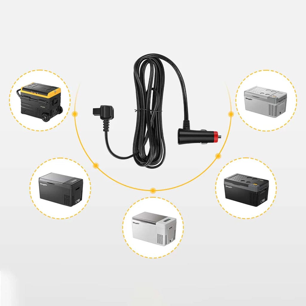 BougeRV 12V/24V DC Power Cord for Car Freezer Portable Refrigerator ...
