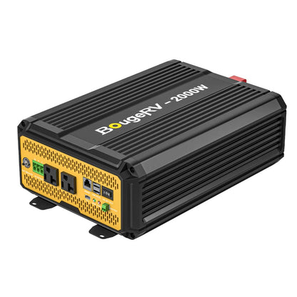 ISE163 BougeRV 2000W 12V Pure Sine Wave Inverter with Bluetooth | Solar Inverter | RV Inverter