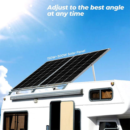 ISE074 BougeRV 41" Adjustable Solar Panel Tilt Mount Brackets | Solar Mounting Rails