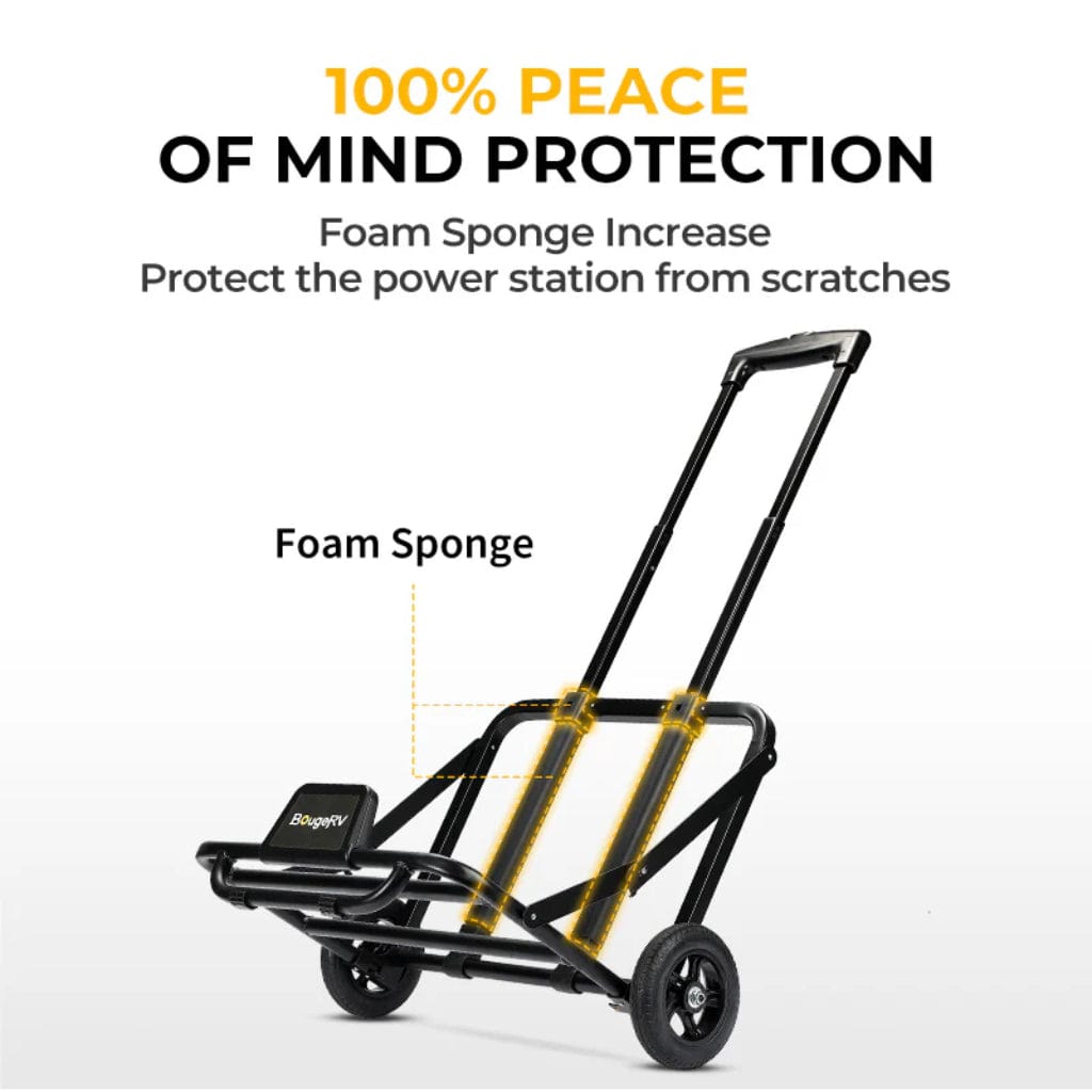 ISE186 BougeRV Folding Hand Truck for Portable Power Stations | Foldable Trolley