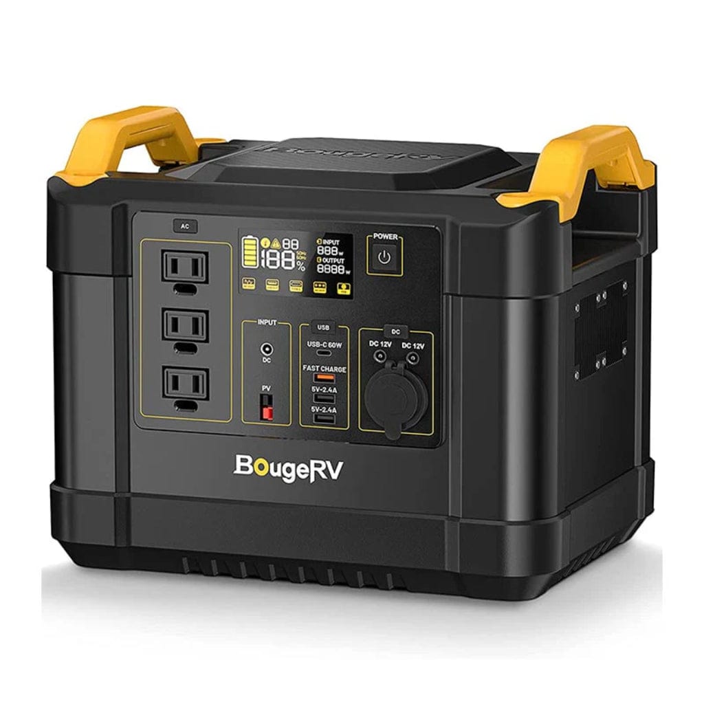 ISE120N BougeRV Fort 1000 1120Wh LiFePO4 Portable Power Station | 3,500+ Cycles | RoHS, CE, FCC, UN38.3, PSE Certified | Solar Generator