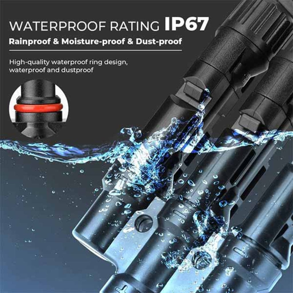 ISE067 BougeRV Solar Branch Connectors Y Connector in Pair MMMF+FFFM for Parallel Connection Between Solar Panels | IP67 Rated | MC4 Parallel Connectors