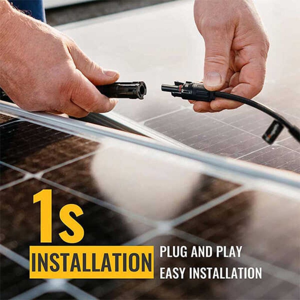 ISE155 BougeRV Solar Panel Parallel Connectors 1 to 5 Solar Cable Wire | IP67 Rated | MC4 Connectors