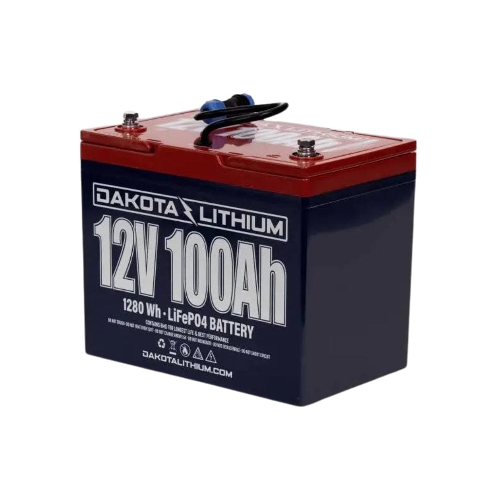 12V100BV2B Dakota Lithium 12V 100Ah CAN Bus Compatible LiFePO4 Battery | 5,000 Cycles | 1280Wh | Deep Cycle Battery