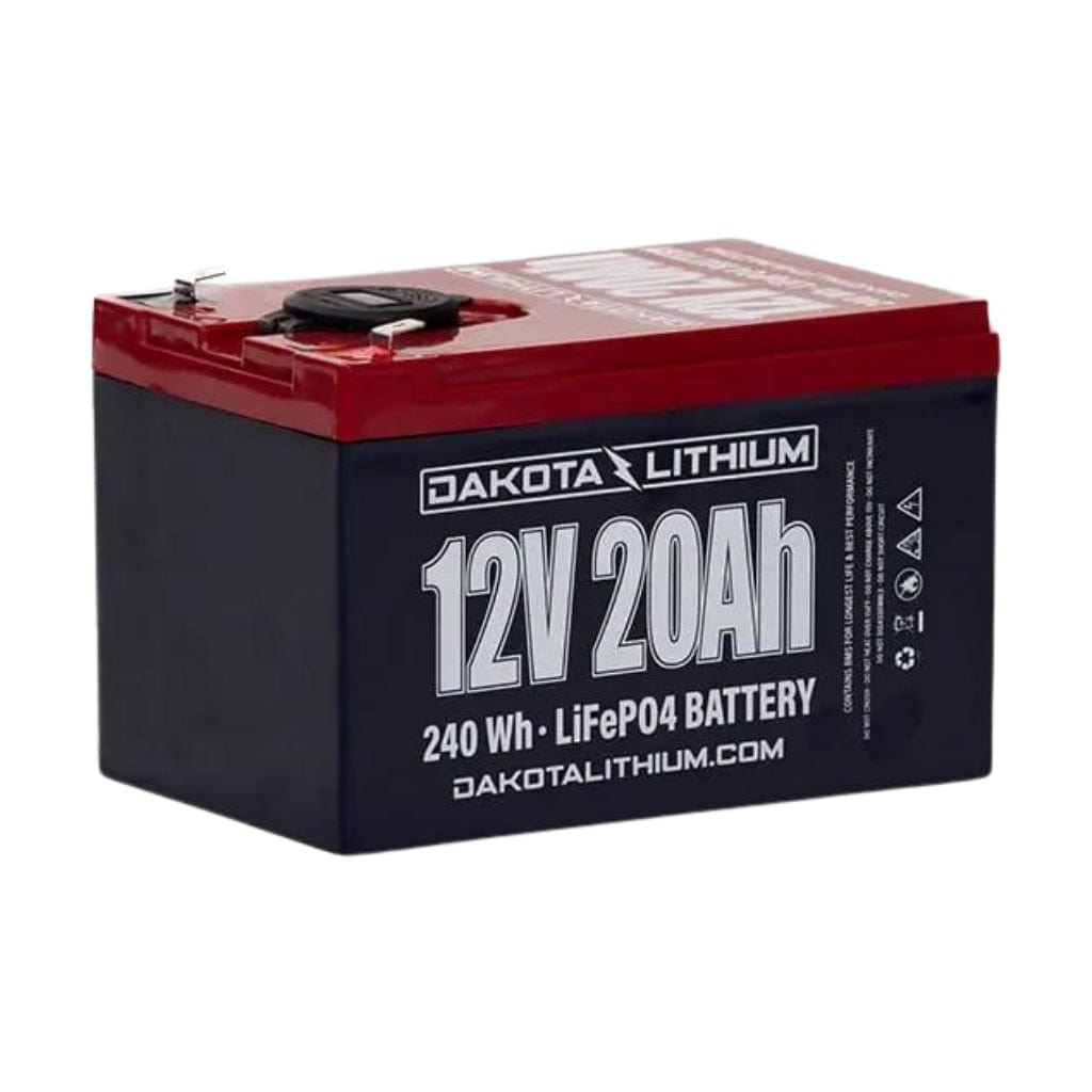 PID12V20AH Dakota Lithium 12V 20Ah LiFePO4 Battery | 5,000 Cycles | 256Wh | UL1642 Certified