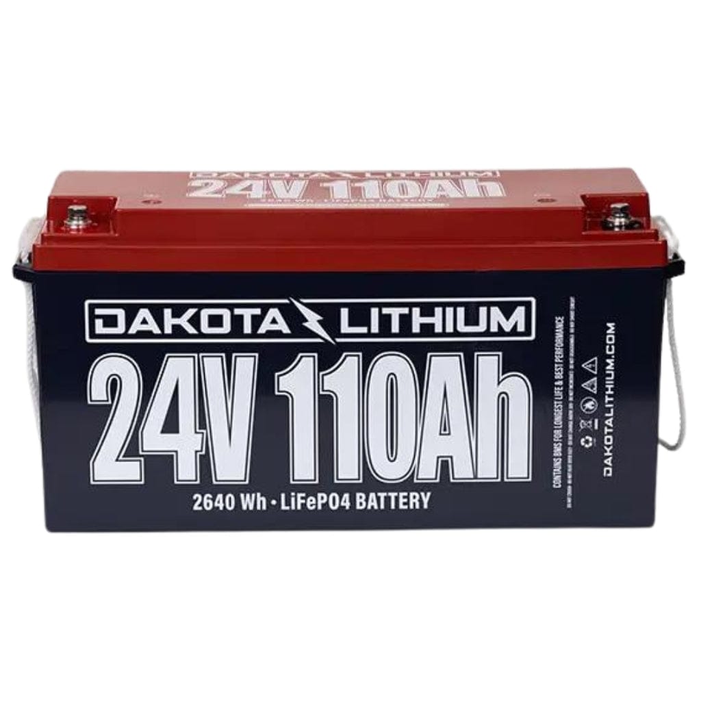 PID24V110AH Dakota Lithium 24V 110Ah LiFePO4 Battery | 5,000 Cycles | 2,816 Wh | Deep Cycle Battery