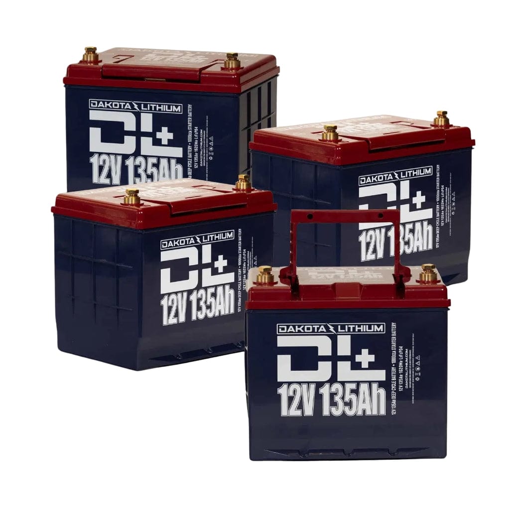 Dakota Lithium 48V 60Ah / 135Ah LiFePO4 Golf Cart Battery Set | 5,000 Cycles | Dual Purpose Battery | BMS