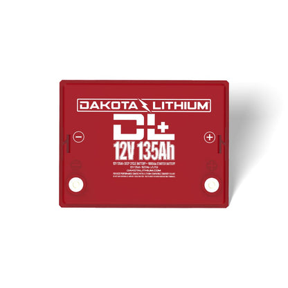 Dakota Lithium DL+ 12V 135Ah LiFePO4 Dual Purpose Battery | 1620Wh | 2,500 Cycles | IP67 Rated